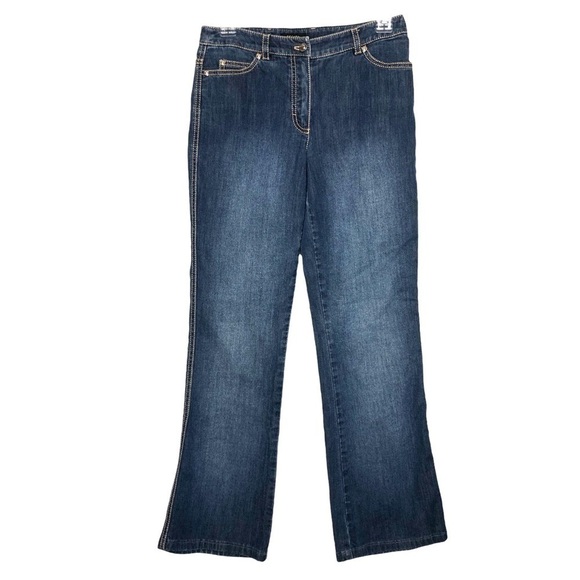 Escada Denim - ESCADA - Cotton/Elastane Boot Cut Medium Wash Denim Jeans - Size 34.